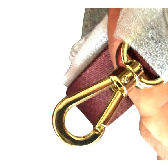 Kate Spade Womens Duet Wine Merlot Flower Grain Leather Small Crossbody New - Picture 8 of 11